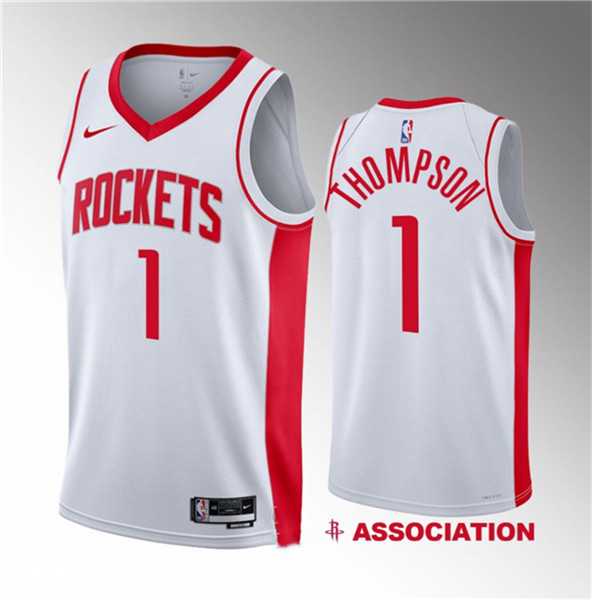 Men's Houston Rockets #1 Amen Thompson White 2023 Draft Association Edition Stitched Basketball Jersey,We sell and wholesale Men's Houston Rockets #1 Amen Thompson White 2023 Draft Association Edition Stitched Basketball Jersey on line form chian!